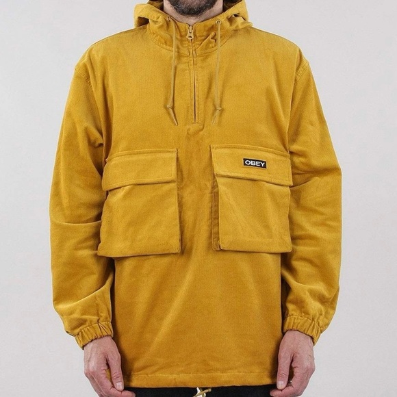 Obey Other - OBEY Shiner Anorak Men's Mustard Jacket